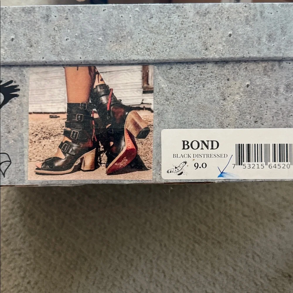 Freebird Bond black 9 sandals heels women’s - Picture 7 of 7